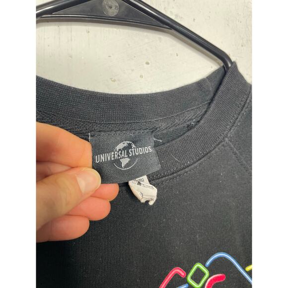 Vintage Universal Studios Womens Black Pullover Sweatshirt Size Small - Picture 3 of 4